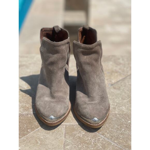 Jeffrey Campbell Ankle Booties Suede Ankle Booties w/ silver detail - 6.5 - Picture 5 of 9